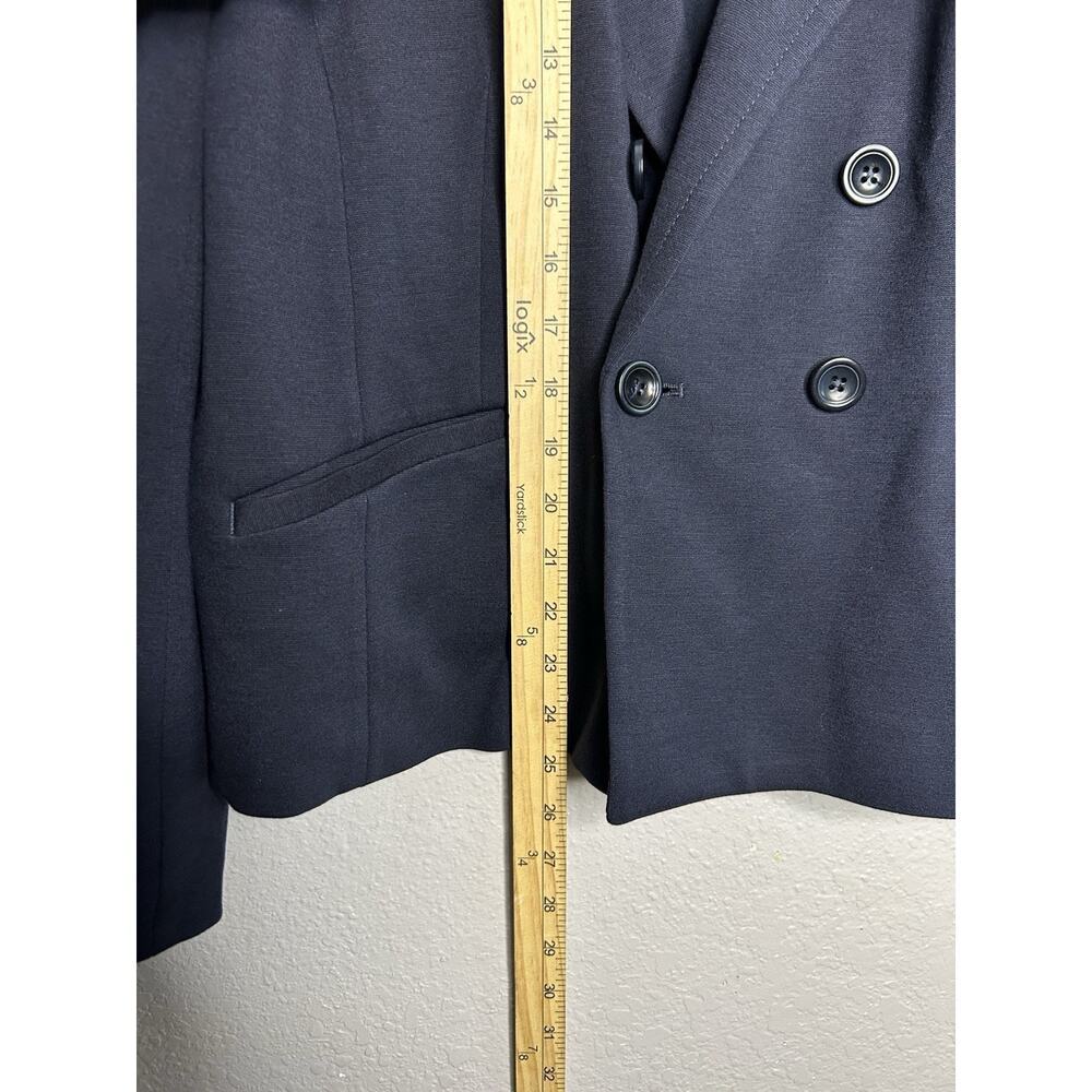 Talbots Italian Knit Navy Double Breasted Blazer Size 16P - Picture 4 of 10